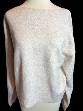 New Zsupply Soft Beige Scoop Neck Sweater